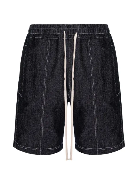 HAMZA Six drawstring denim shorts
