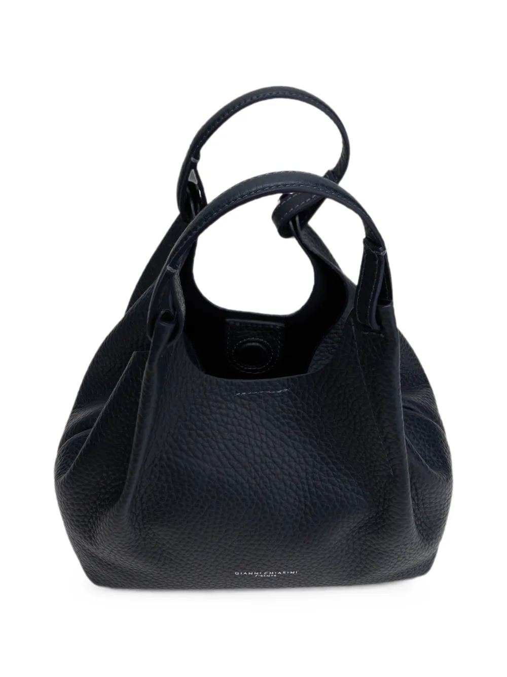 GIANNI CHIARINI Dua shopper van bewerkt leer Blauw