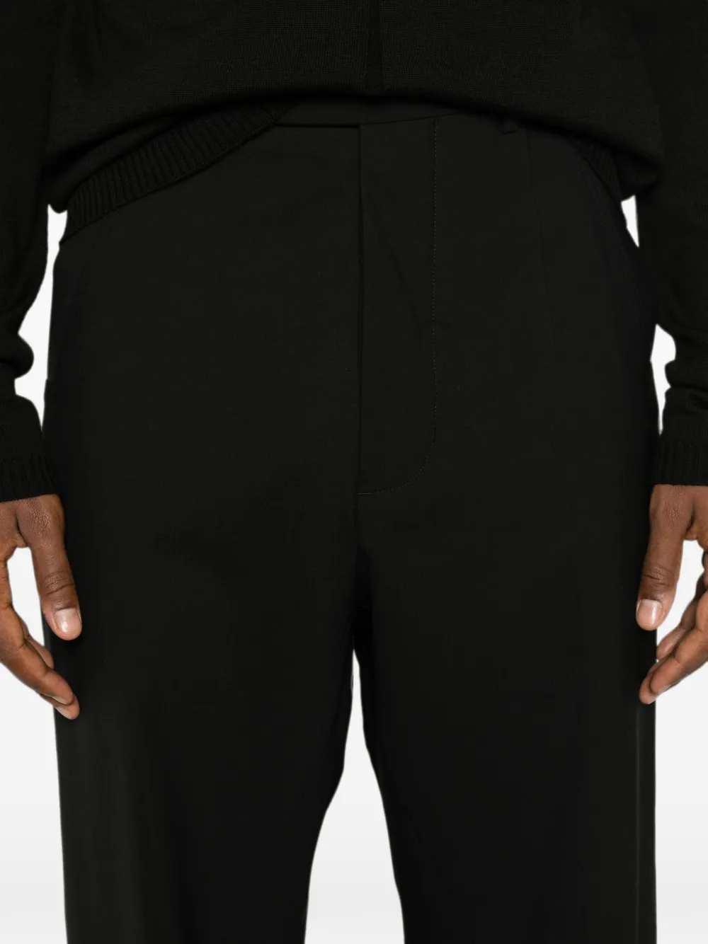 Rick Owens Geplooide pantalon Zwart