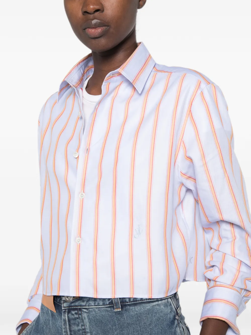 JW Anderson Gestreept shirt Blauw