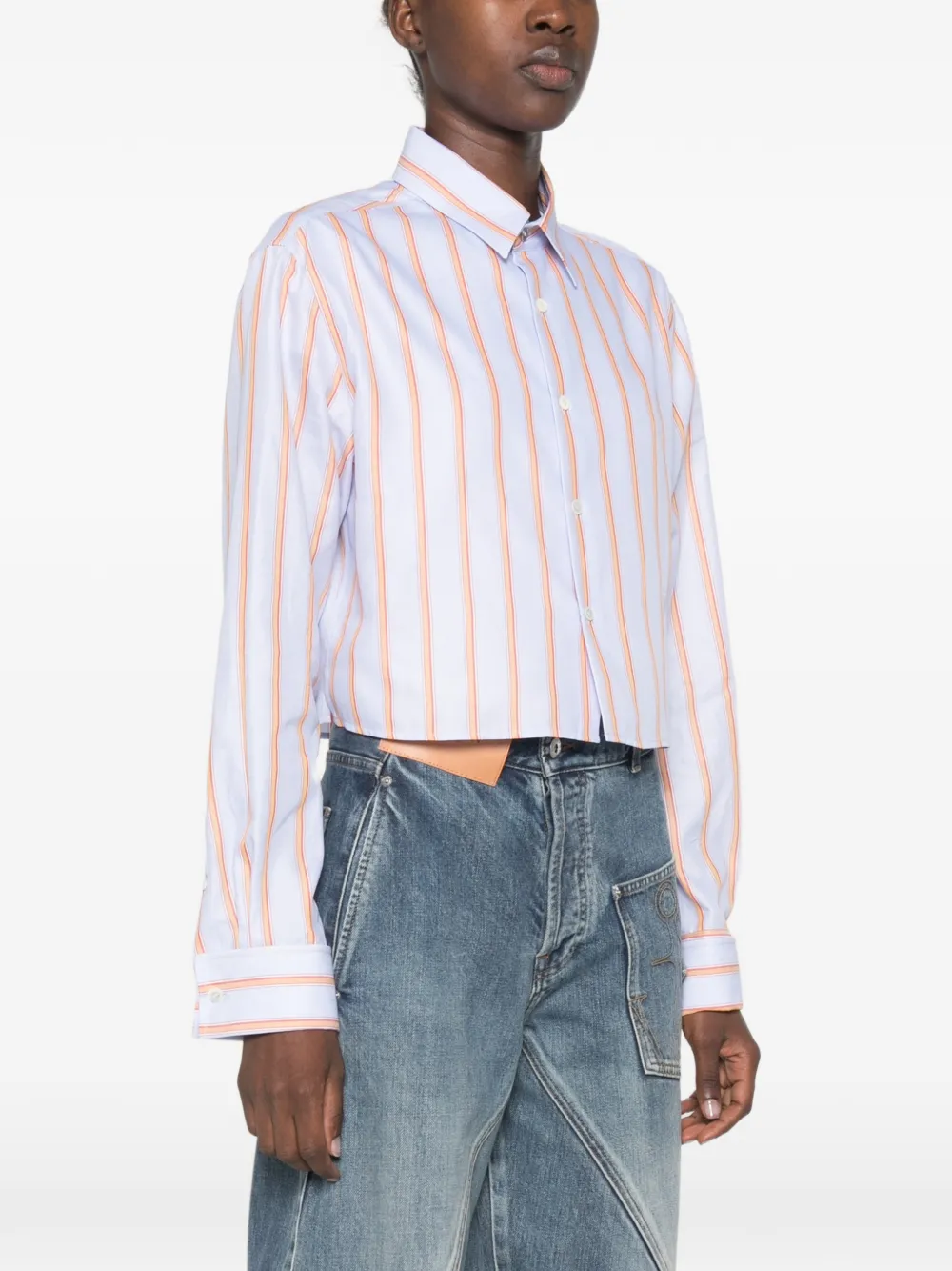 JW Anderson Gestreept shirt Blauw