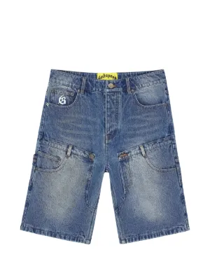 Chrome Hearts パッチディテール デニムショーツ | ブルー | FARFETCH JP