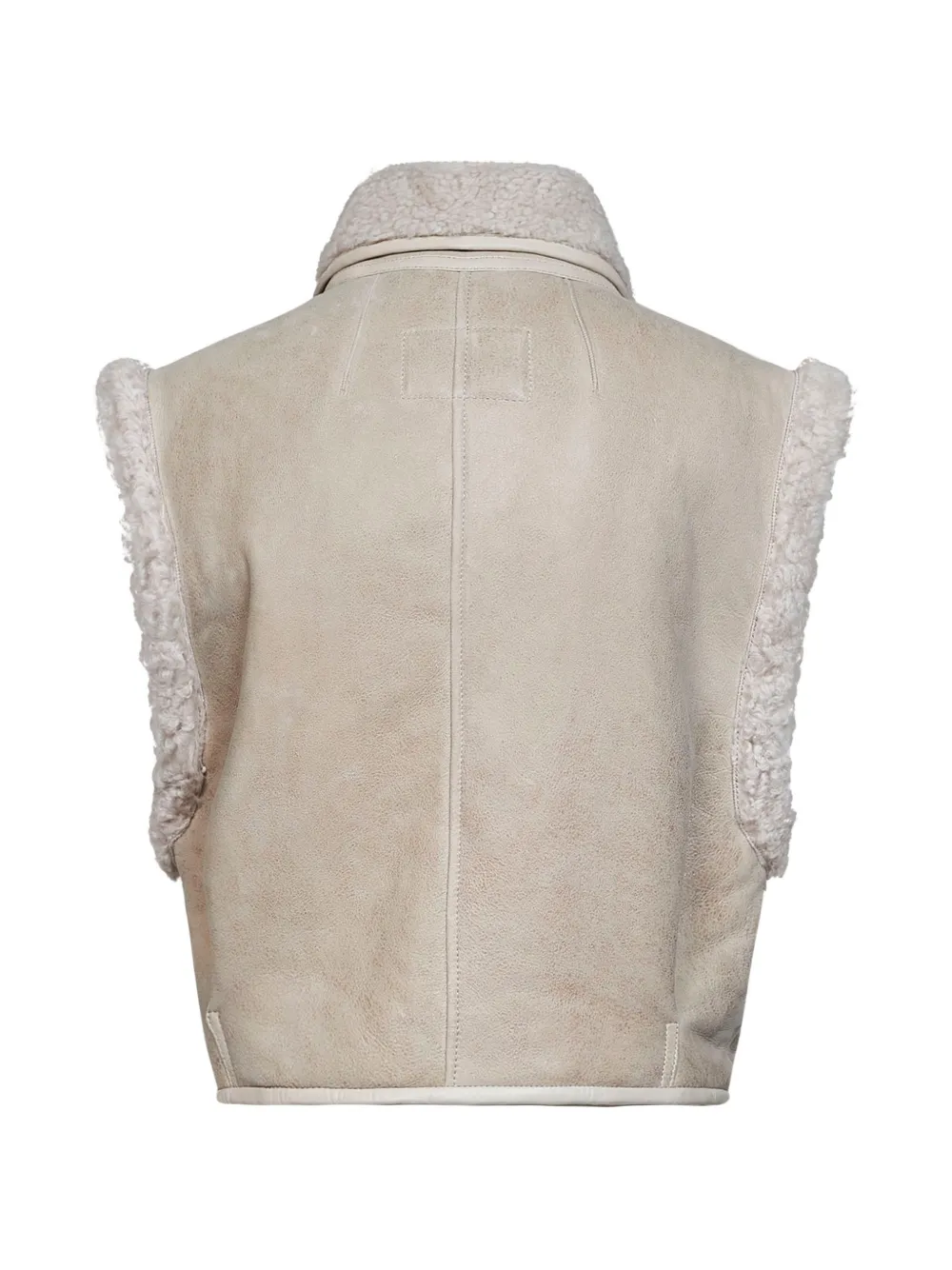 ISABEL MARANT Alime bodywarmer met lammy voering Beige