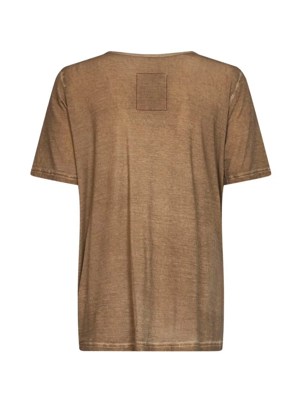 Uma Wang Gedrapeerde asymmetrisch T-shirt Bruin