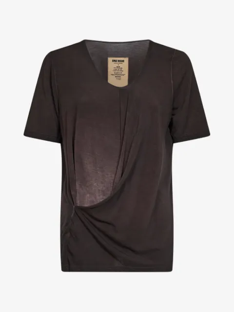 Uma Wang Trap asymmetric draped T-shirt