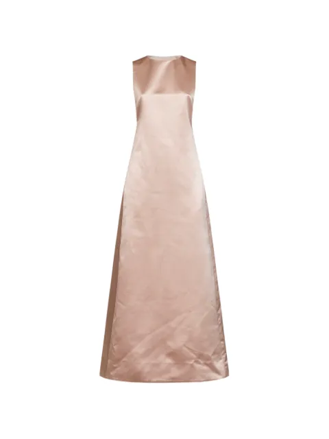 Alina bow-detail A-line maxi dress