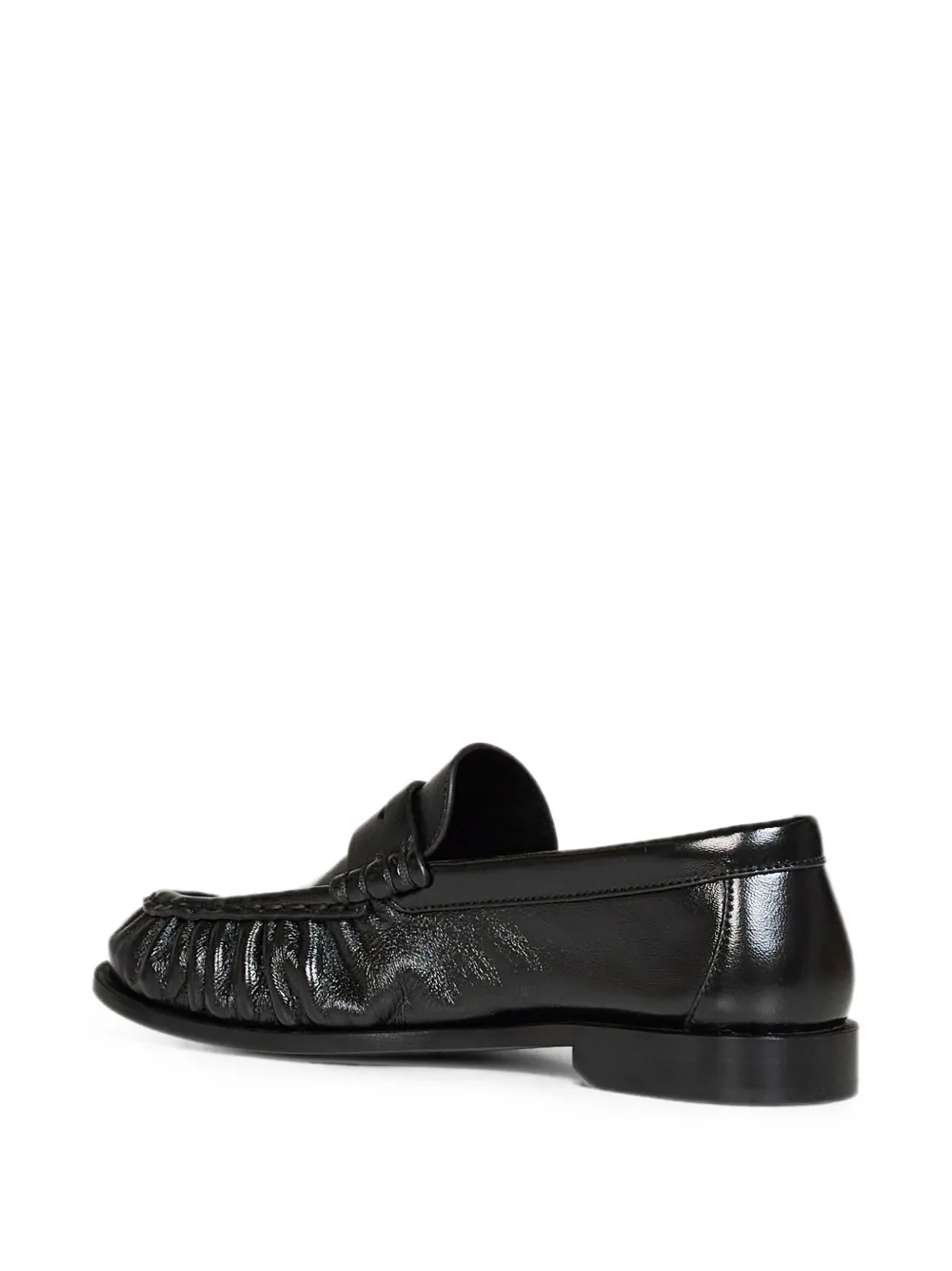 Saint Laurent Le Loafers van glanzend leer Zwart