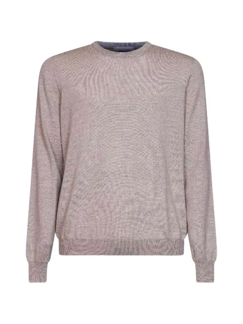 D4.0 jersey de lana con cuello redondo