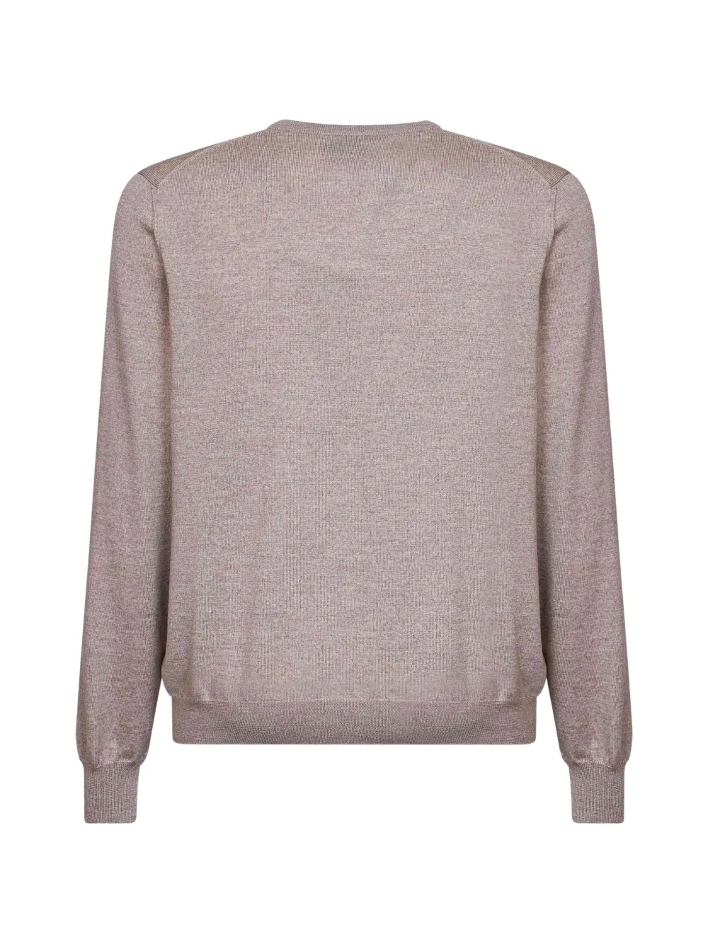 D4.0 Trui van scheerwol met ronde hals Beige