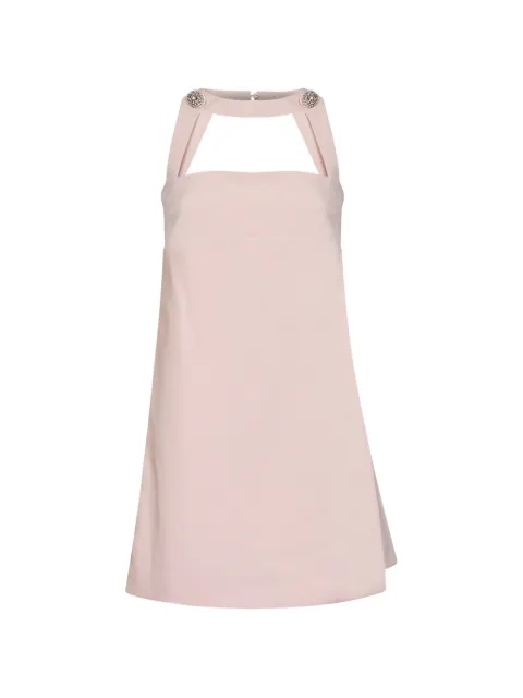 Alina crystal-embellished cut-out mini dress