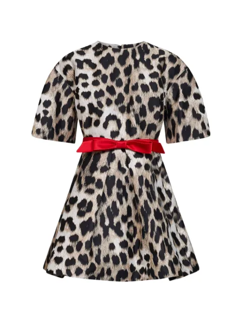 Givenchy Cocoon mini-jurk met luipaardjacquard
