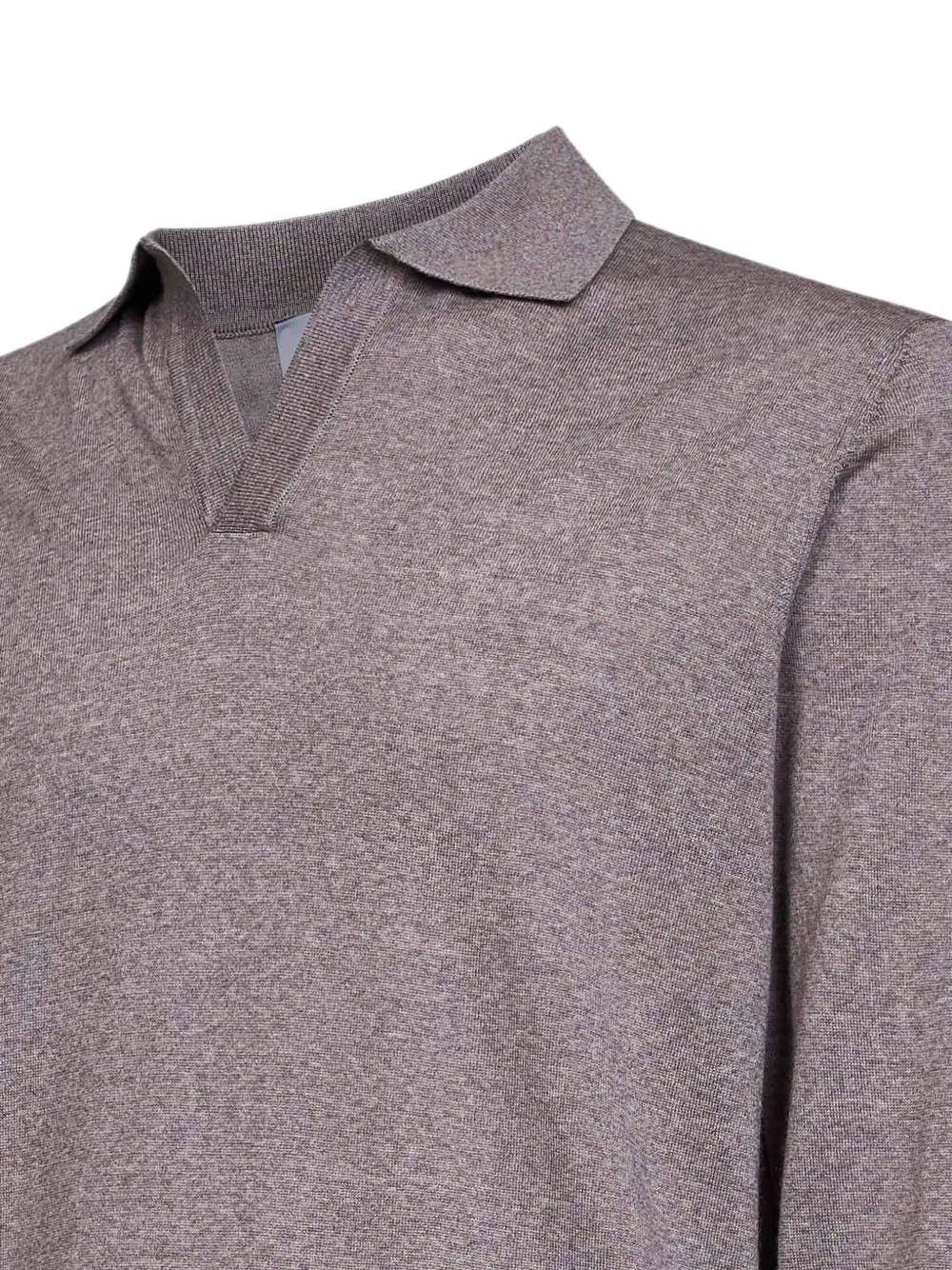 D4.0 Scheerwollen T-shirt met lange mouwen Bruin
