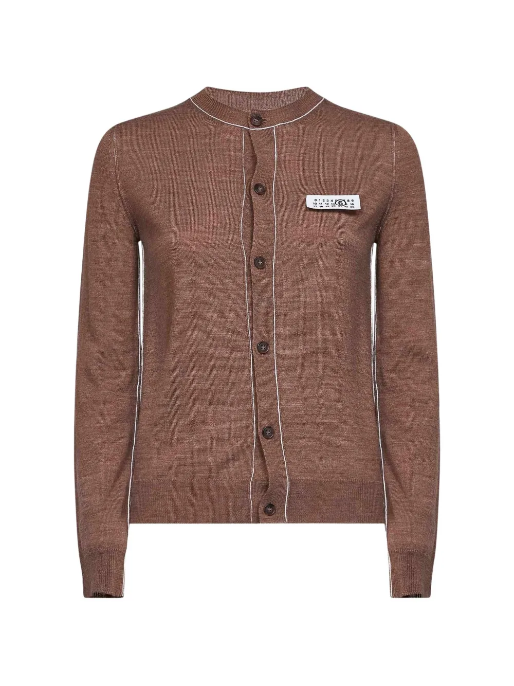 MM6 Maison Margiela button-front cardigan - Braun