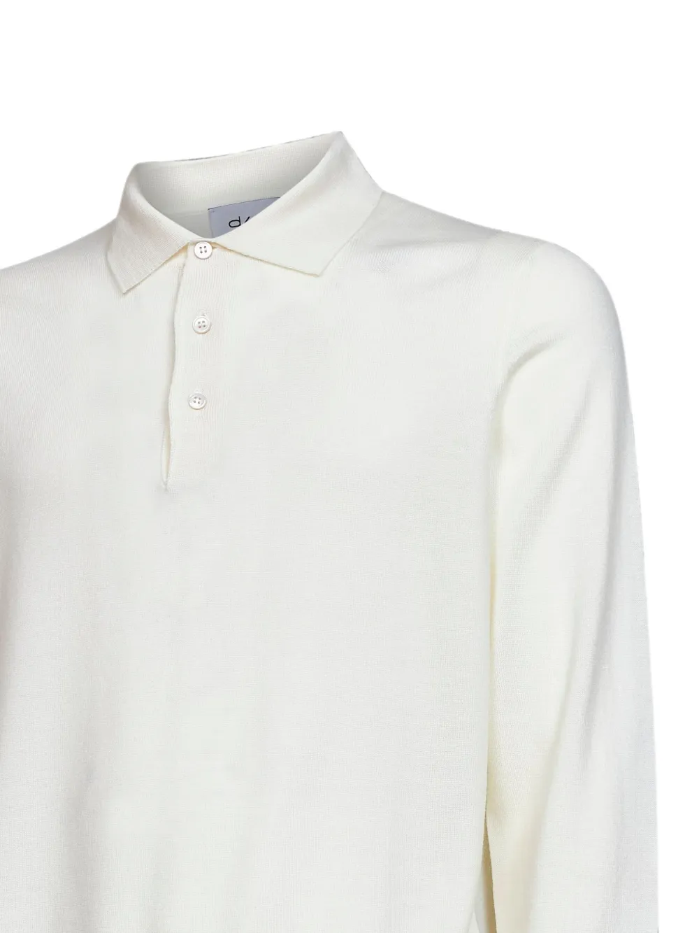 D4.0 Poloshirt van scheerwol Beige