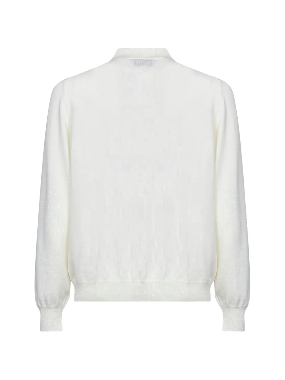 D4.0 Poloshirt van scheerwol Beige