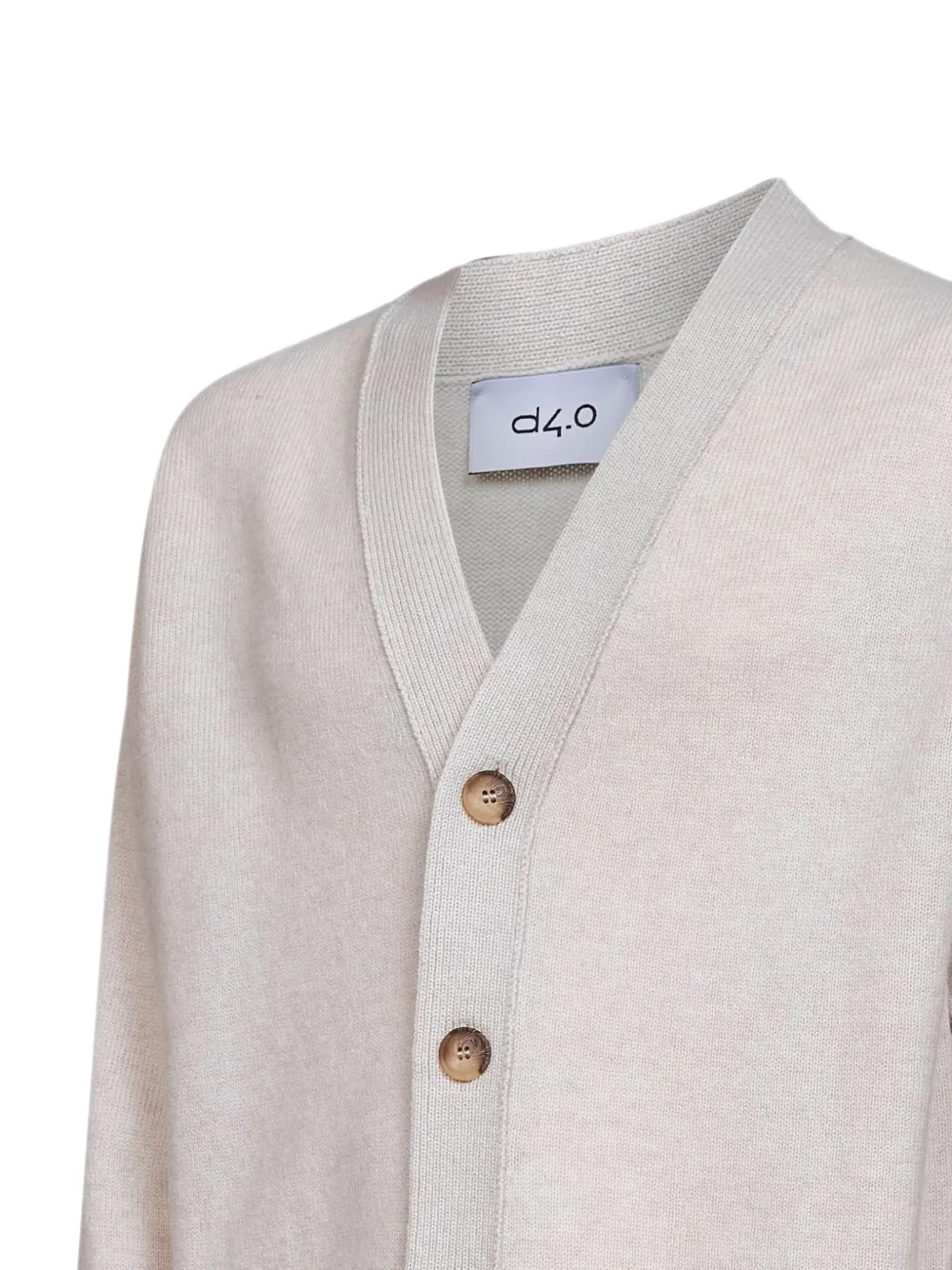 D4.0 Vest met V-hals Beige
