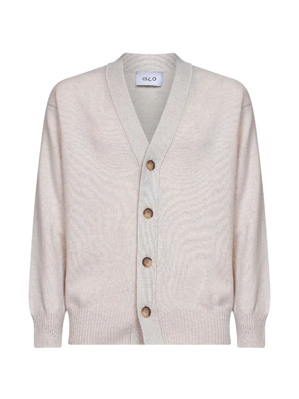 D4.0 button-up V-neck cardigan - Toni neutri