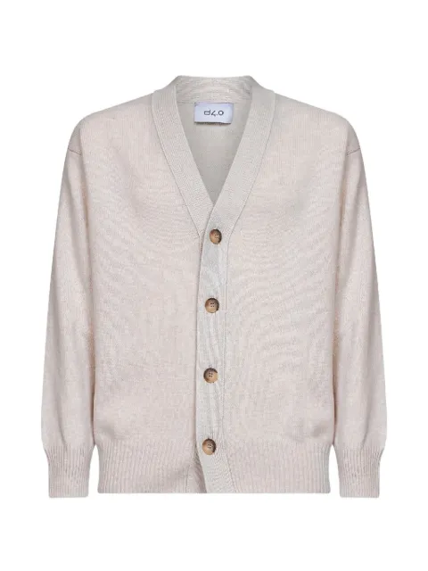 D4.0 button-up V-neck cardigan