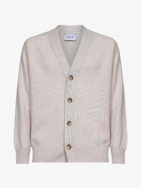 D4.0 button-up V-neck cardigan