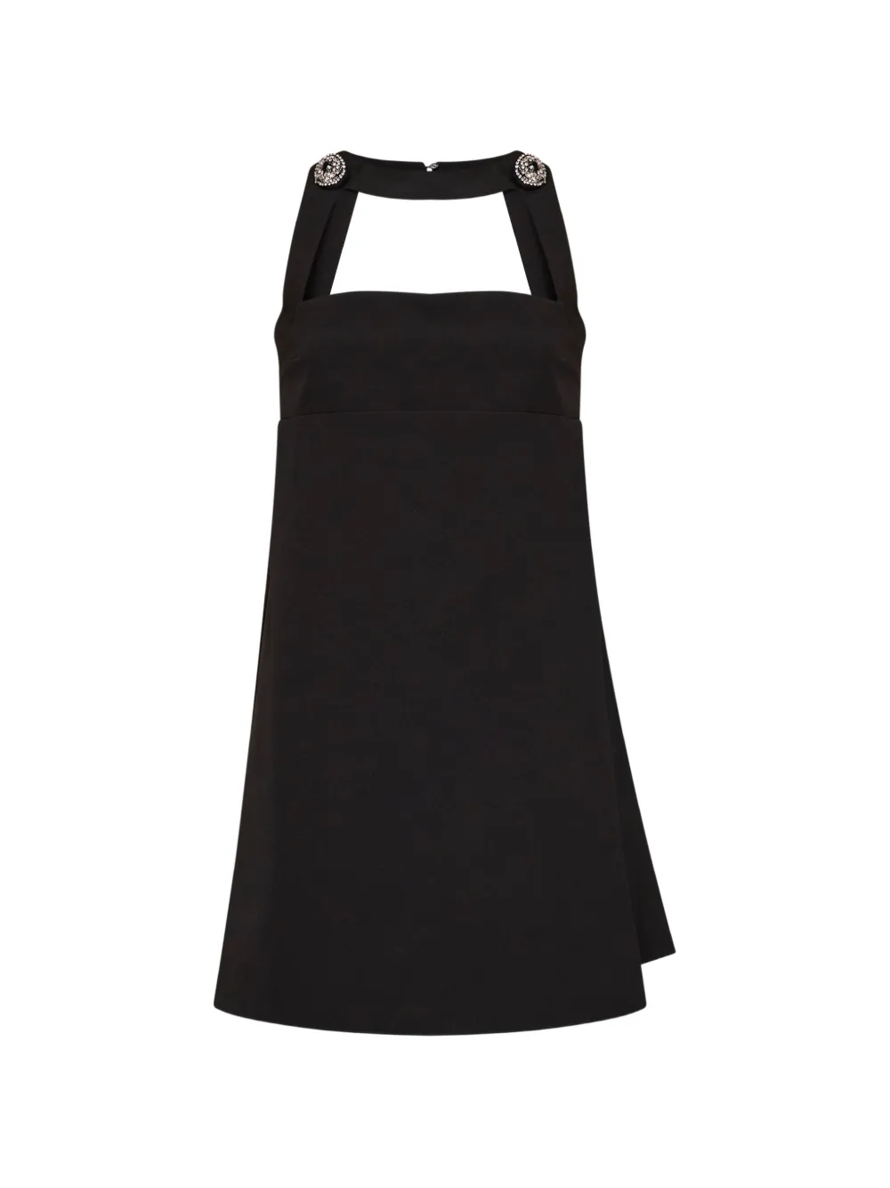 Alina crystal-embellished halterneck mini dress