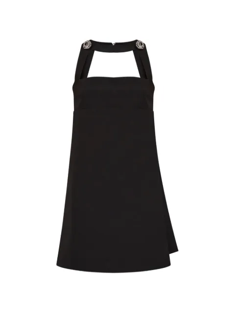Alina crystal-embellished halterneck mini dress