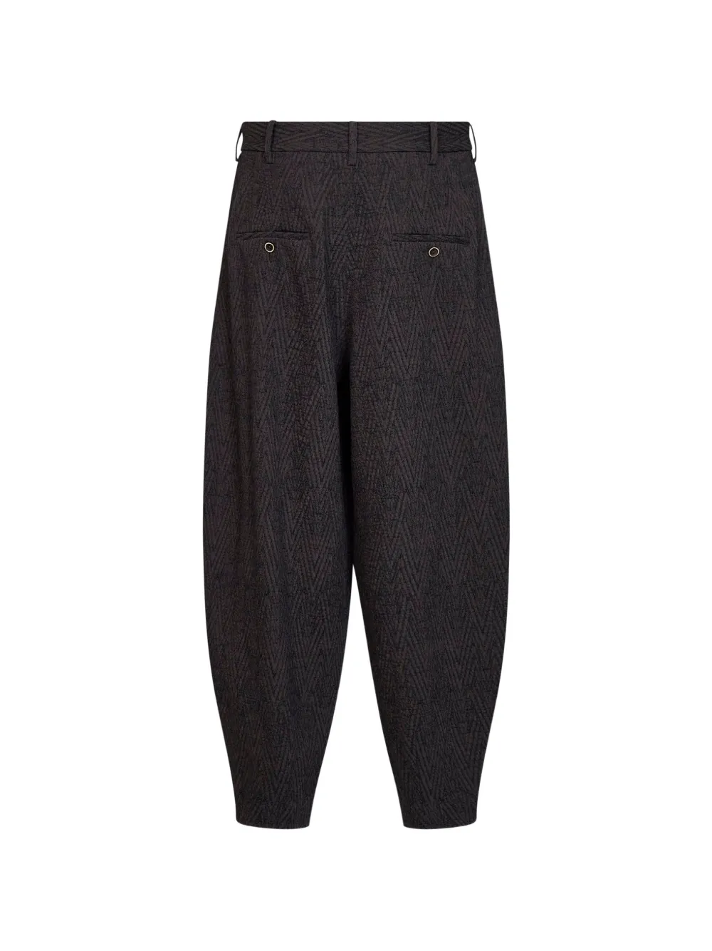 Uma Wang Plooibroek met chevron-patroon Bruin