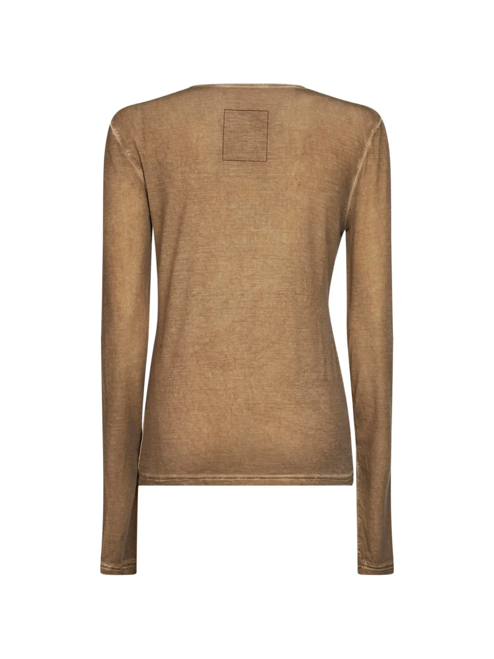 Uma Wang Blouse met gedraaid vlak en V-hals Beige