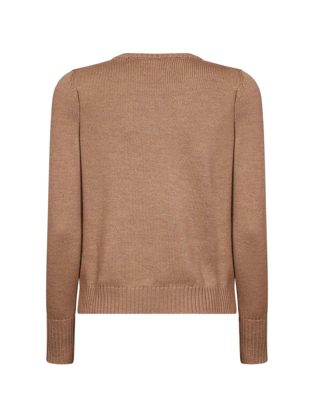 Blanca Vita Trui met ronde hals en geribbelde afwerking Bruin