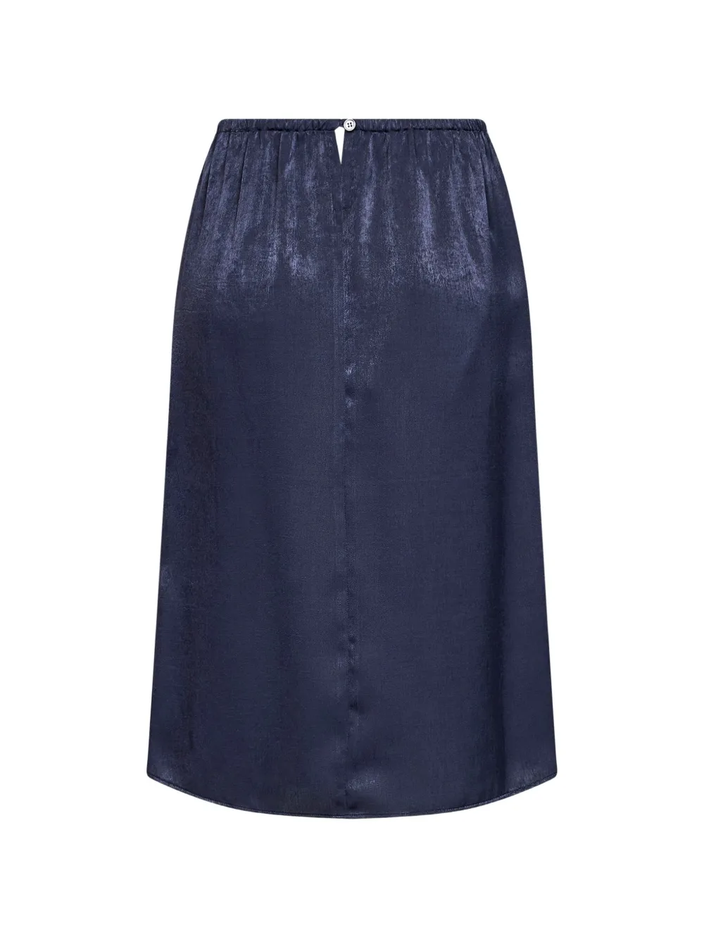 MM6 Maison Margiela Rok met geborduurd logo en gedraaid detail Blauw