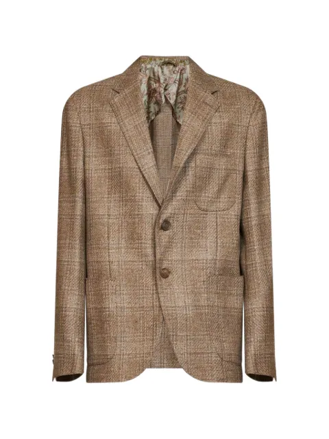 ETRO plaid-pattern blazer