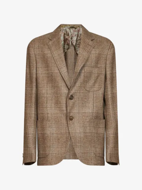 ETRO plaid-pattern blazer