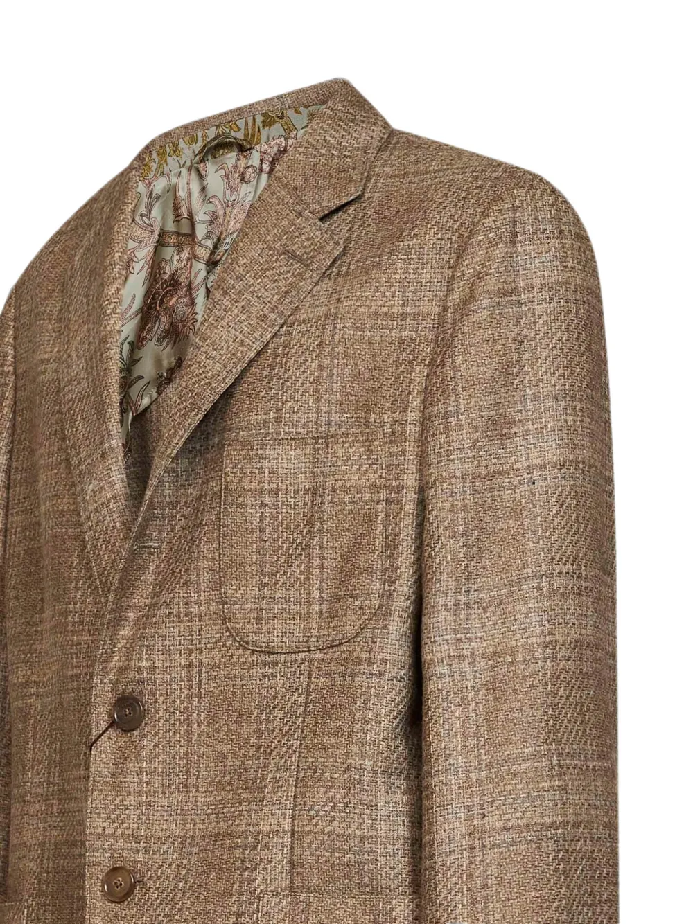 ETRO Geruite blazer Bruin