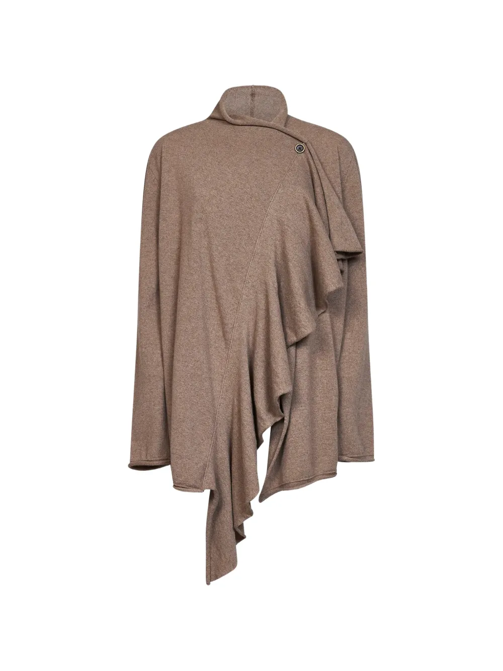 Uma Wang ruffled asymmetric cardigan - Nude