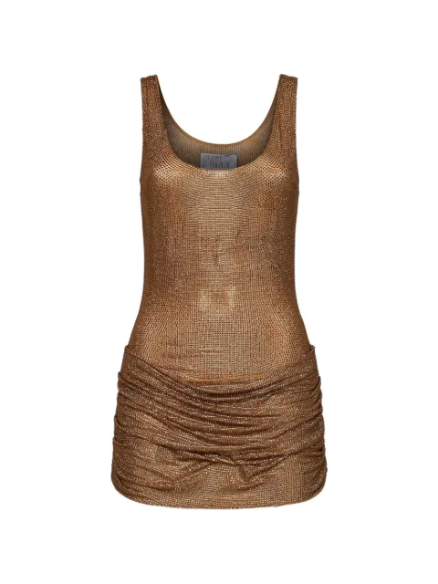 Giuseppe Di Morabito crystal-embellished draped mini dress