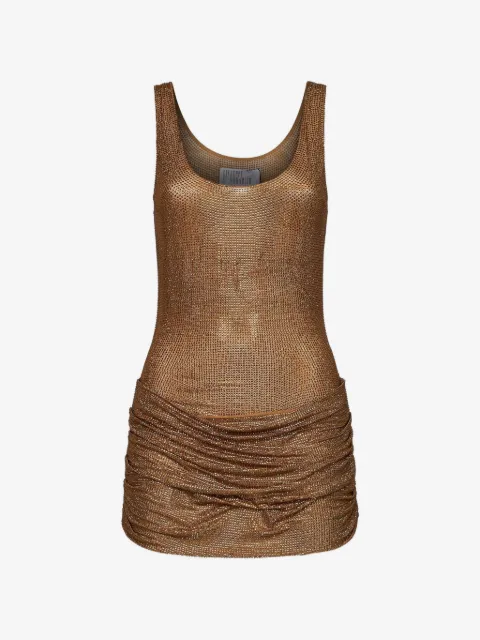Giuseppe Di Morabito crystal-embellished draped mini dress