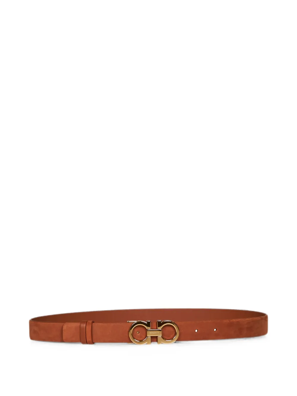 Ferragamo adjustable Gancini belt - Marrone