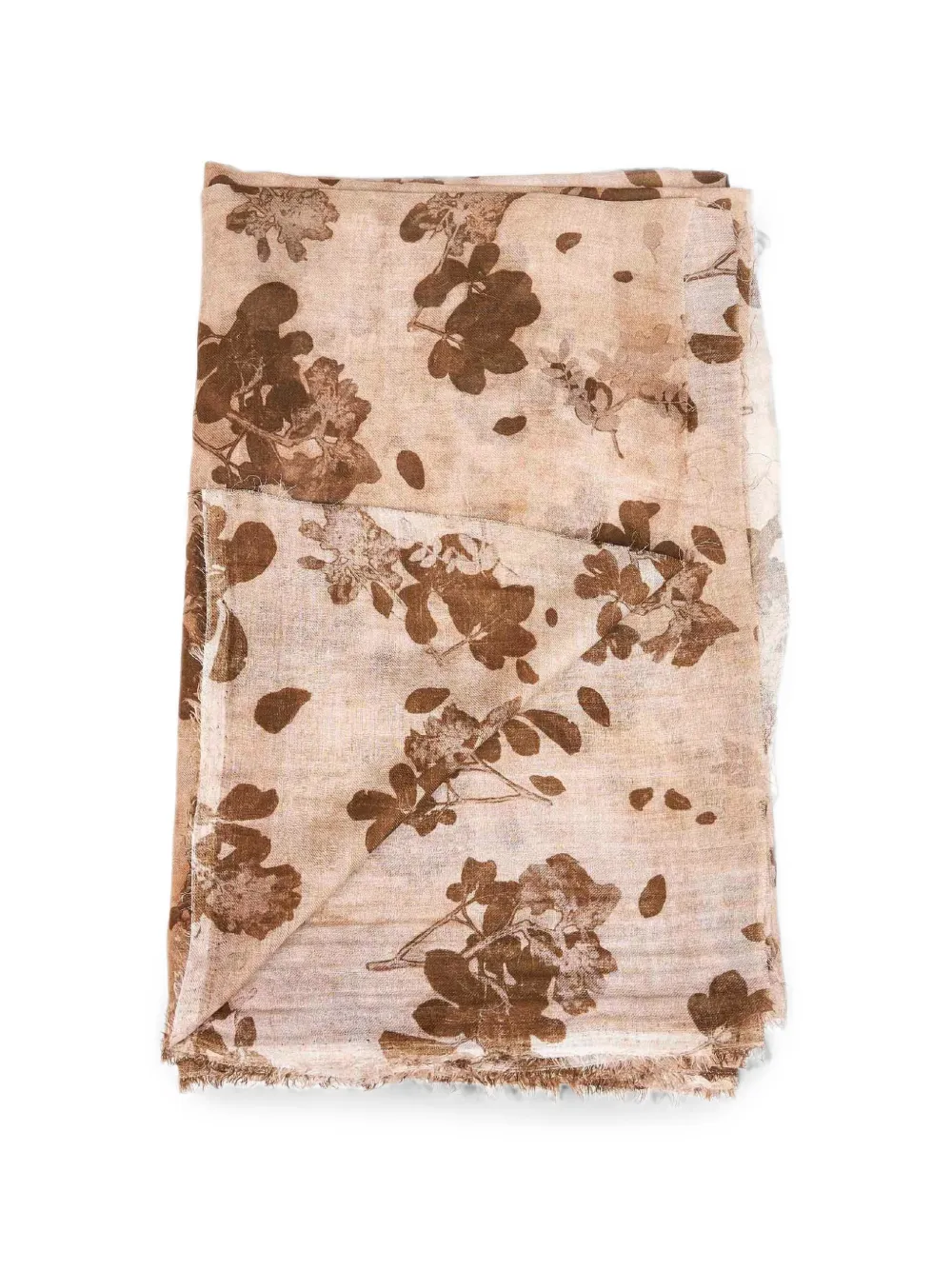 Uma Wang Sjaal met bloemenprint Beige