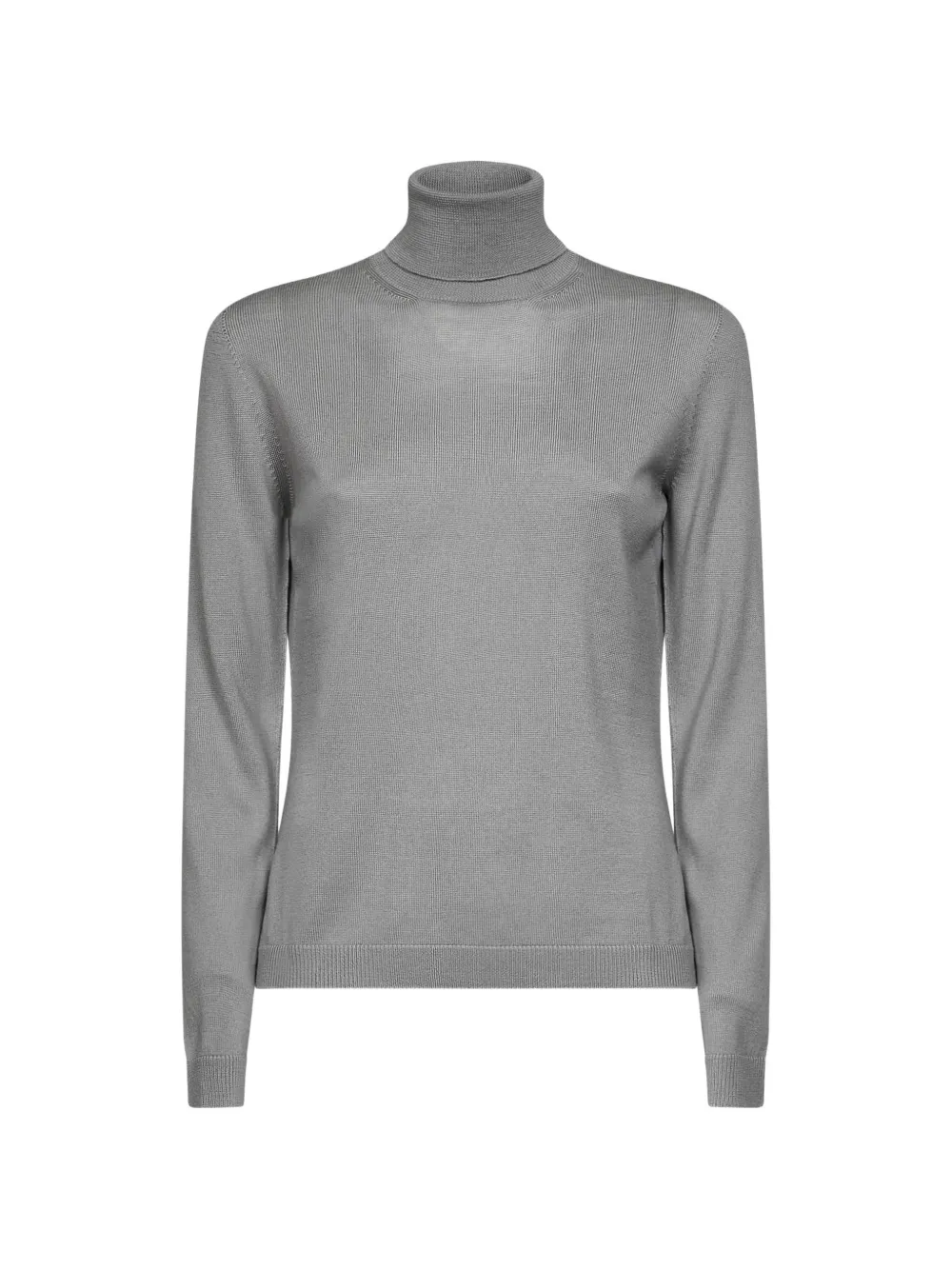 Blanca Vita turtleneck fine-knit sweater - Grigio