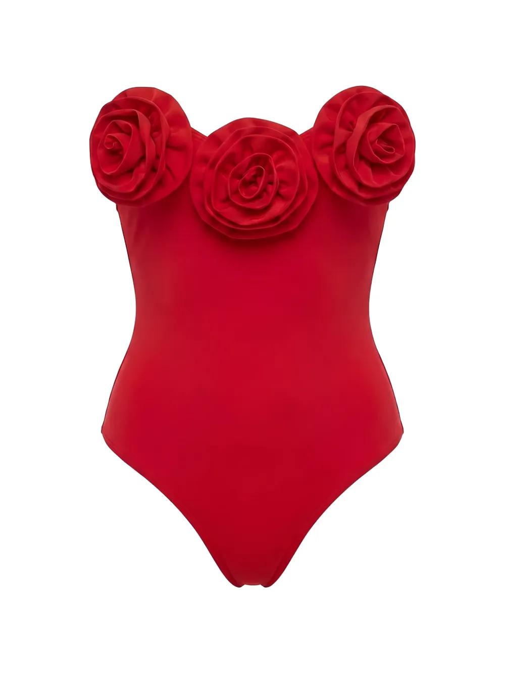 La Reveche Esra flower-appliqué swimsuit - Rot
