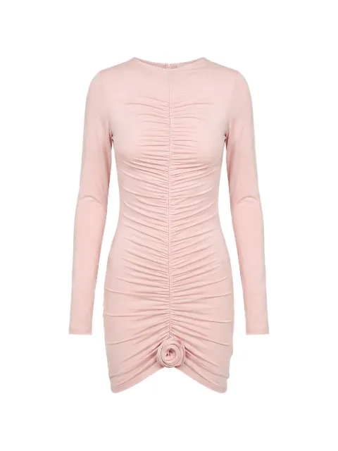 La Reveche Lillibet ruched floral-detail mini dress