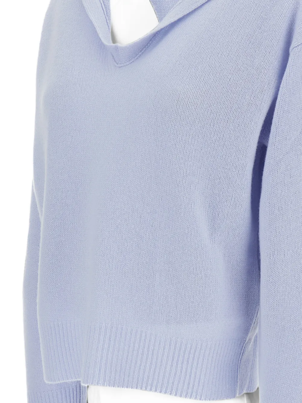 Barena Kasjmier trui in polostijl Blauw