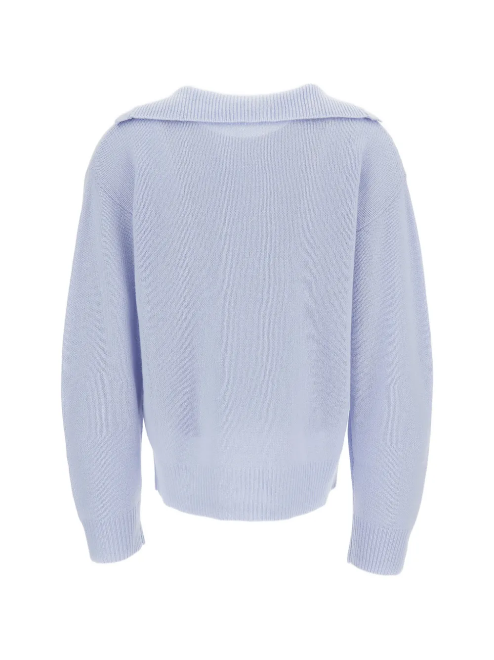 Barena Kasjmier trui in polostijl Blauw