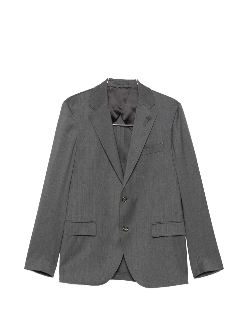 Lardini notched-lapels single-breasted suit - Grigio
