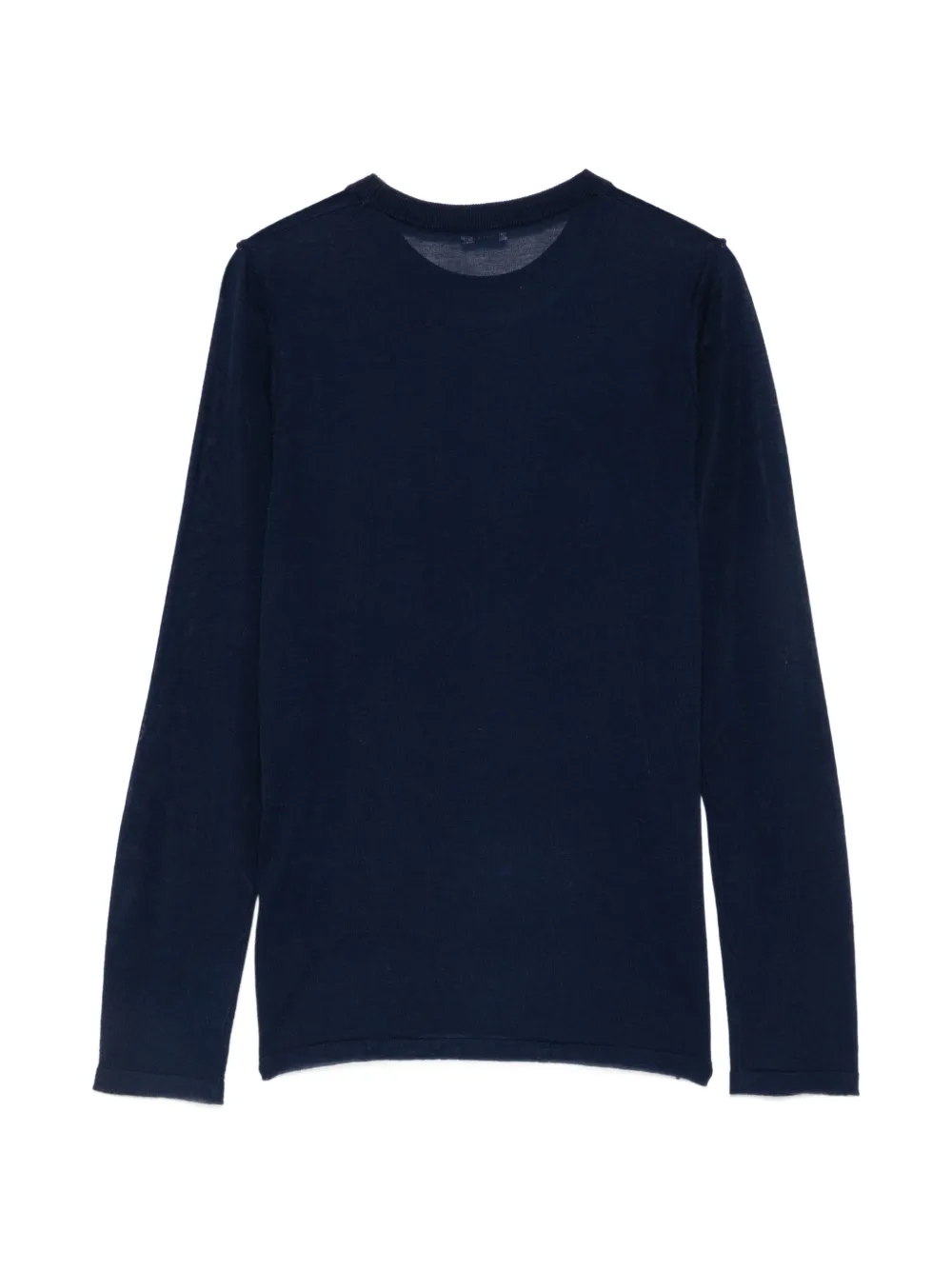 ASPESI Trui met contrasterende stiksels en lange mouwen Blauw