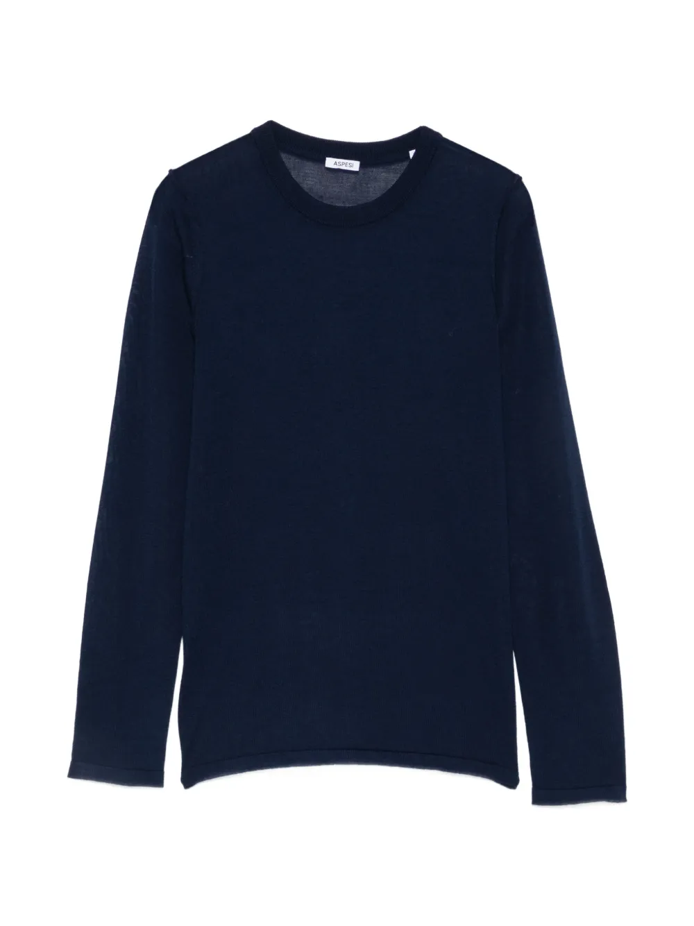 ASPESI Maglione con cuciture a contrasto - Blu