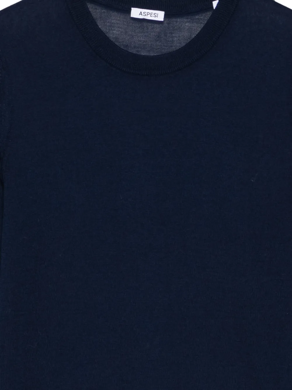 ASPESI Trui met contrasterende stiksels en lange mouwen Blauw
