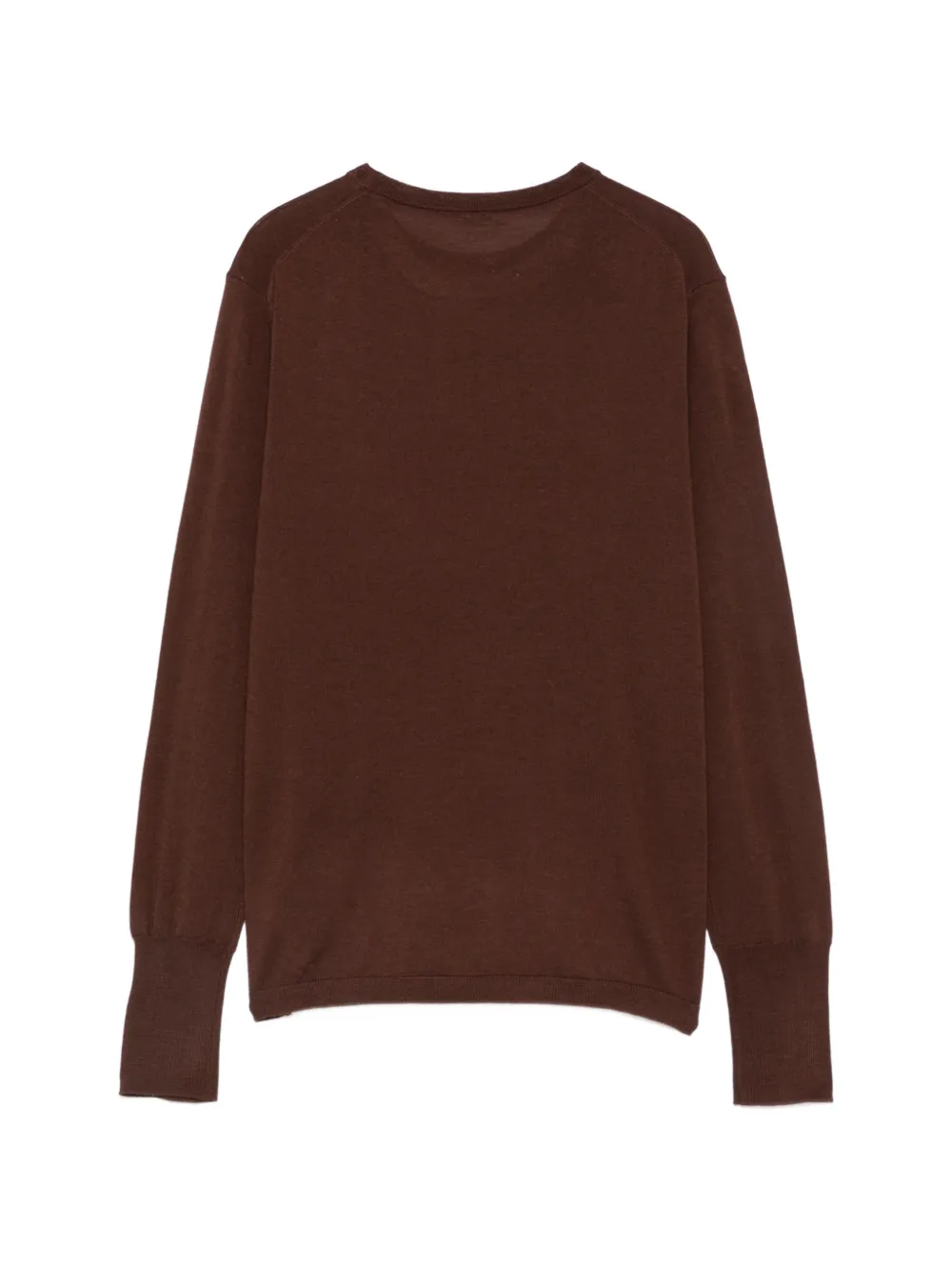 ASPESI Crew Neck Long-sleeve Sweater in Brown, view 2