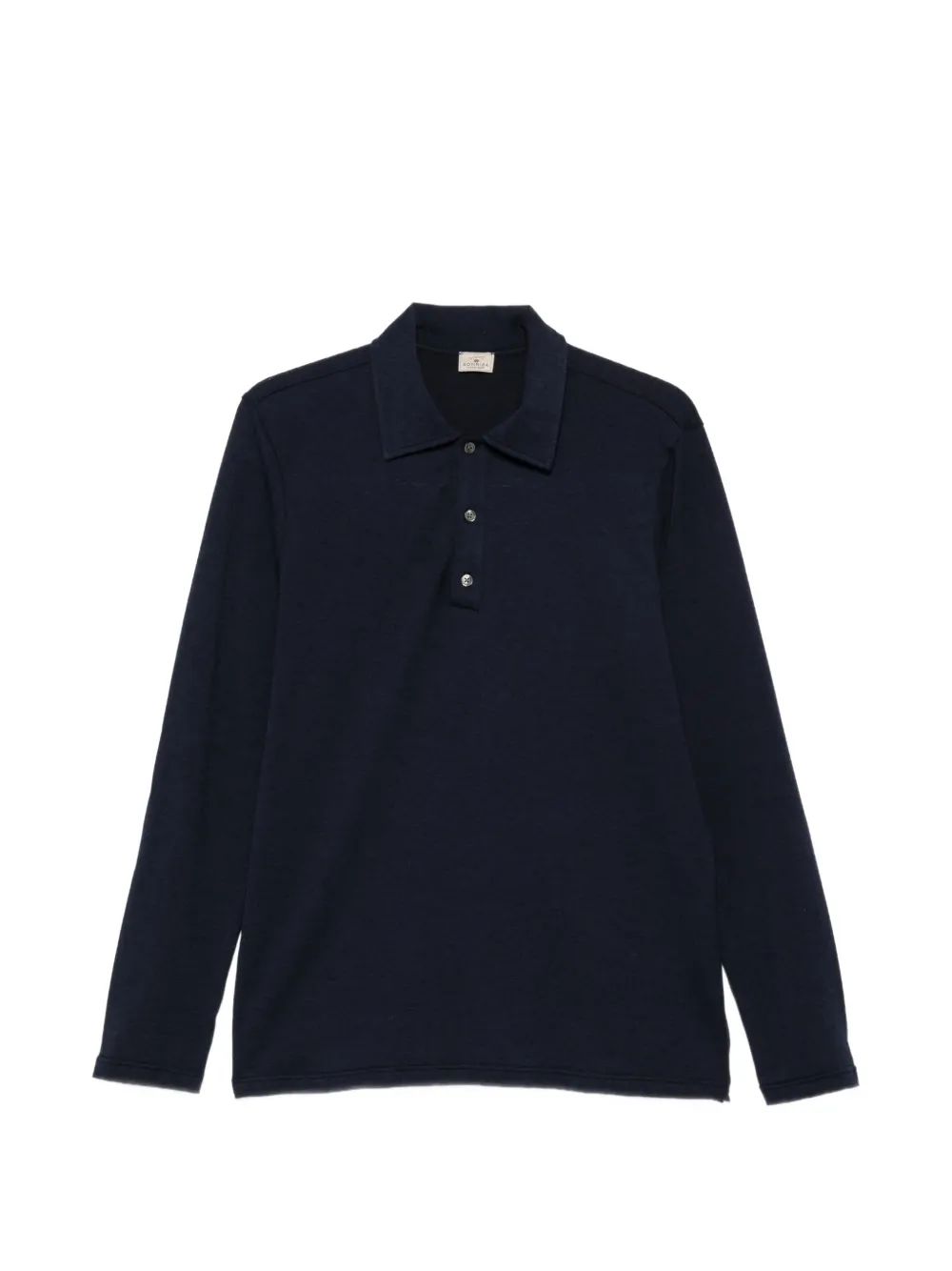 Sonrisa long-sleeve polo shirt - Blu