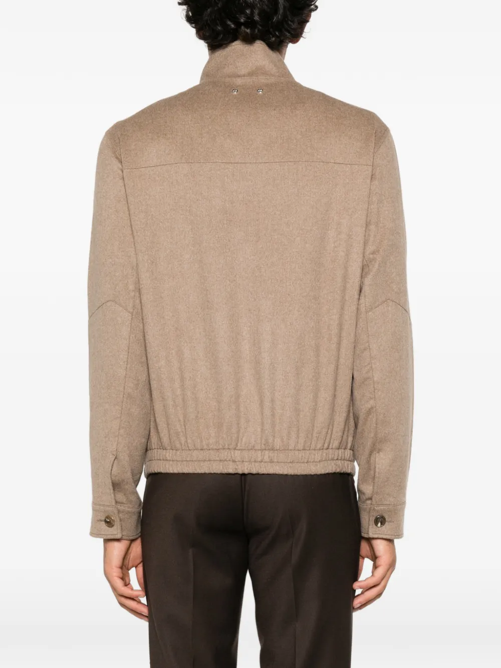 Jacob Cohën high-neck elasticated-hem jacket Bruin
