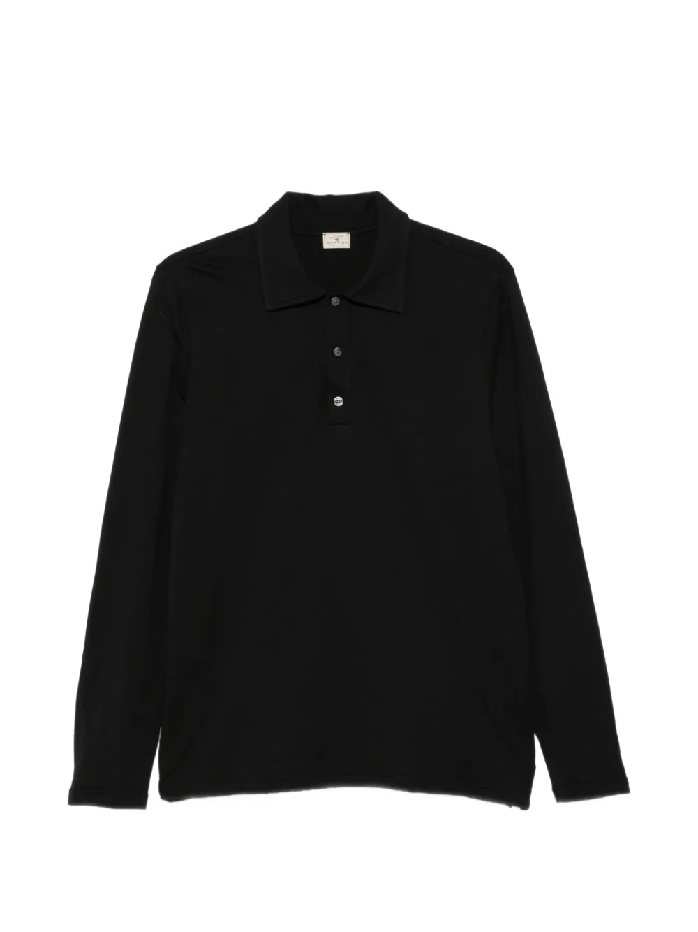 Sonrisa long-sleeve polo shirt - Nero